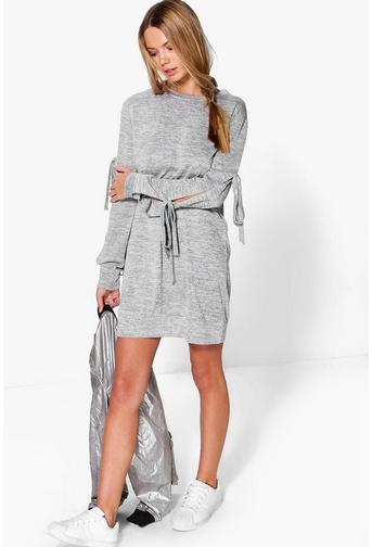 Vera Tie Sleeve Sweat Dress