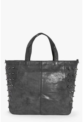 Lily Black Stud Detail Day Bag