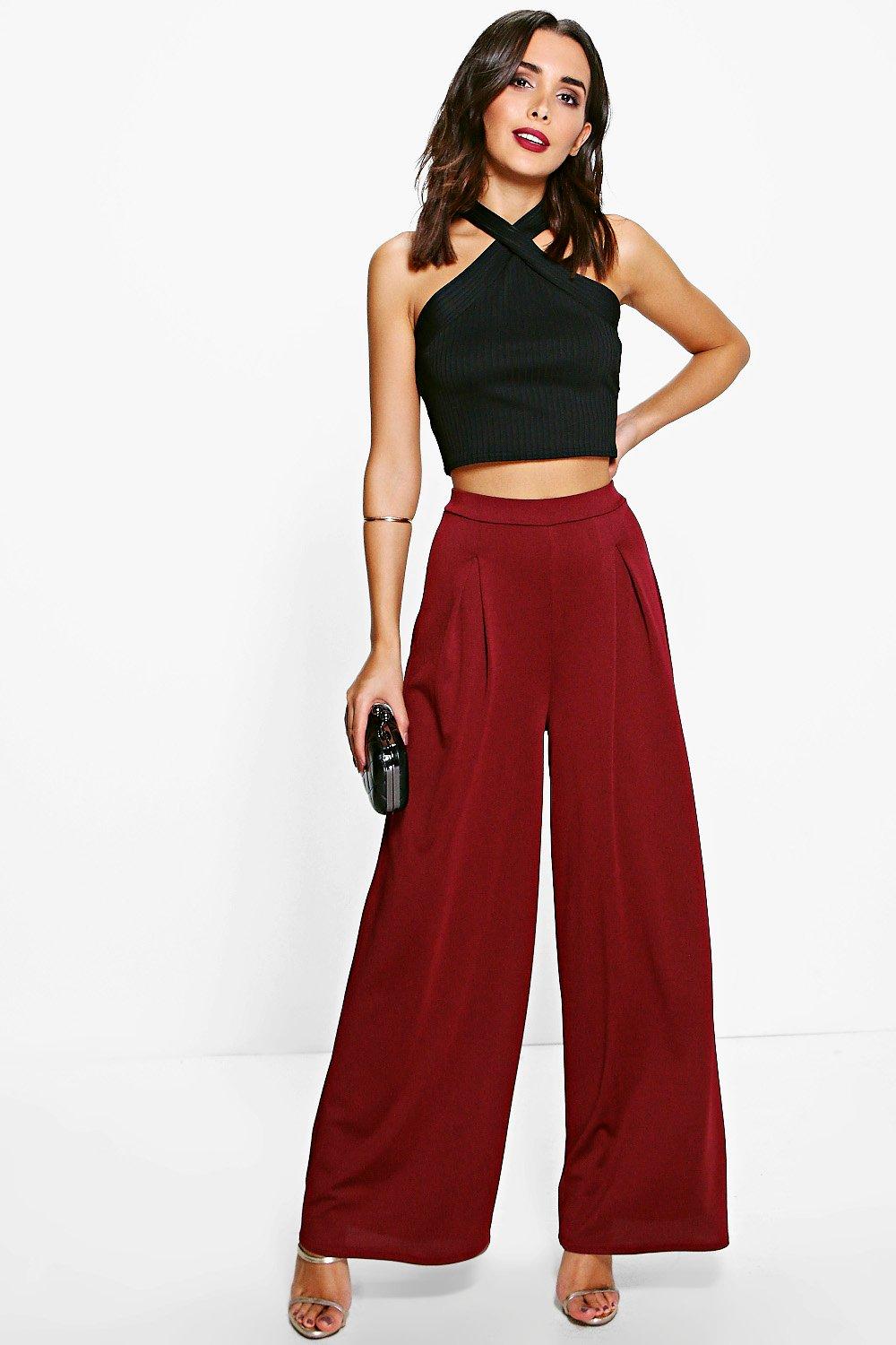boohoo silver trousers