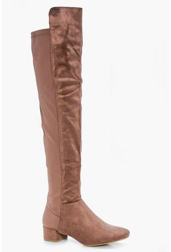 Jess Block Heel Thigh High Boot
