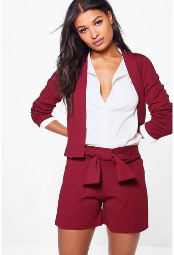 Victoria Belted Tailored Short