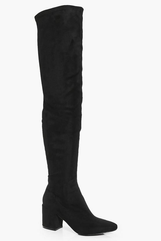 boohoo thigh boots