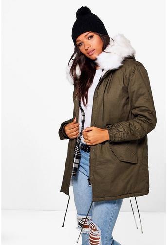 Olivia Faux Fur Lined Hooded Parka
