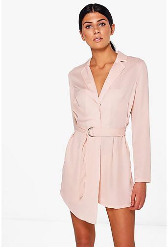 Georgia Tailored Woven Belted Playsuit