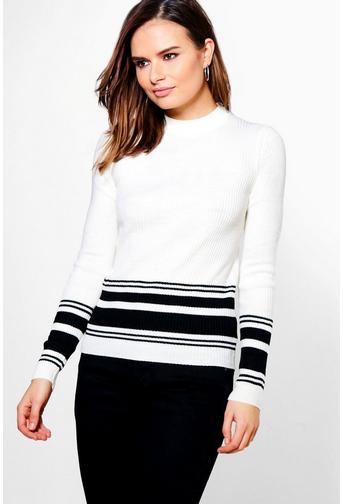 Layla Monochrome Stripe Jumper