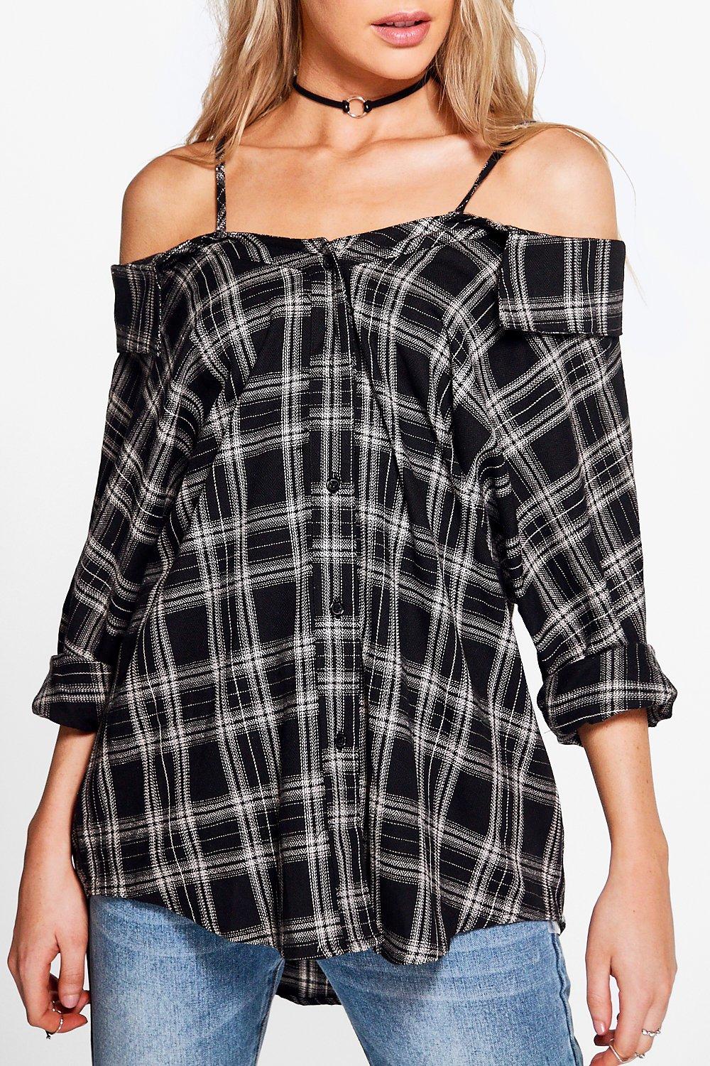 square shoulder shirt