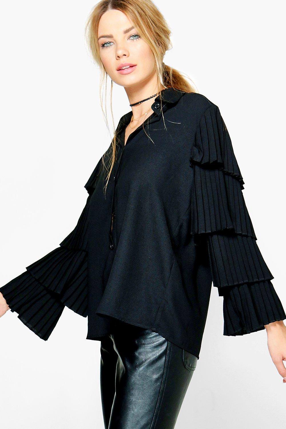 tiered ruffle shirts