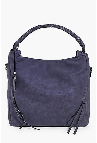 Emilia Studded Zip Front Detail Tote Bag