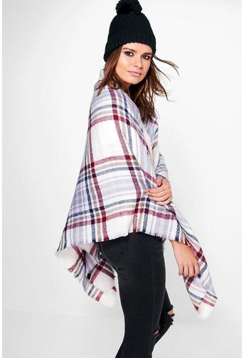 Maisie Tartan Check Cape