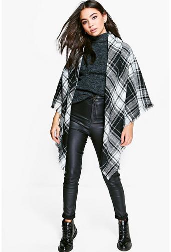 Charlotte Tartan Check Cape