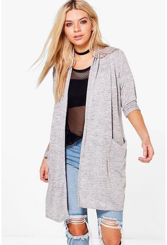 Niamh Long Sleeve Drape Pocket Cardigan