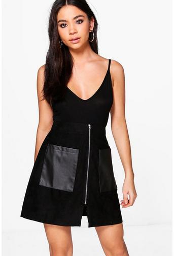 Grace Suedette Mini With PU Pocket