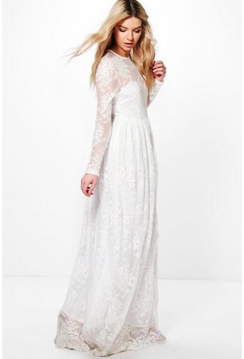 Boutique Lia Sweetheart Lace Maxi Dress