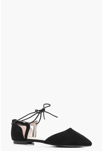Nancy Pointed Lace Up Ballet