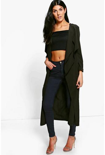 Erin Premium Woven Waterfall Duster