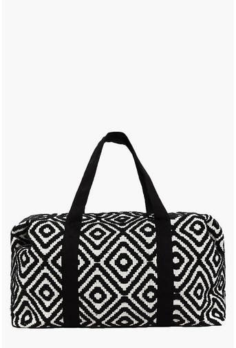 Rose Mono Aztec Oversized Weekend Bag