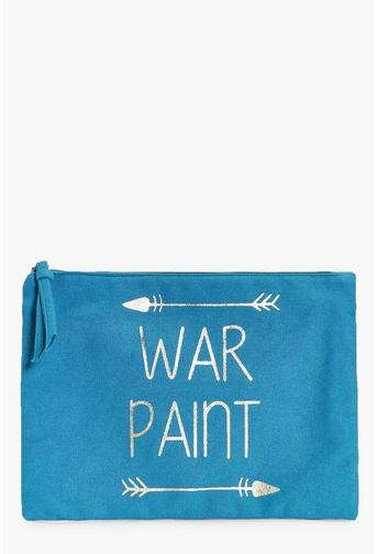 War Paint Gold Foil Make Up Bag