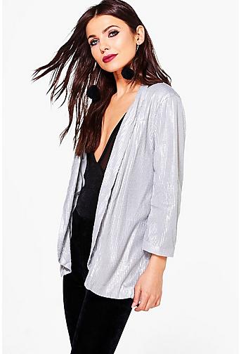 Lily Boutique Sequin Tailored Blazer