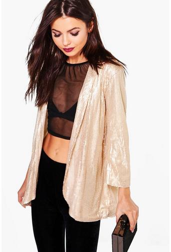 Lily Boutique Sequin Tailored Blazer