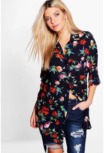 Abigail Floral Oversized Shirt