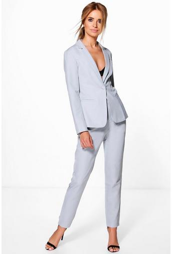 Heidi Tailored Button Woven Blazer