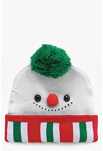 Darcey Christmas Snowman Beanie Hat