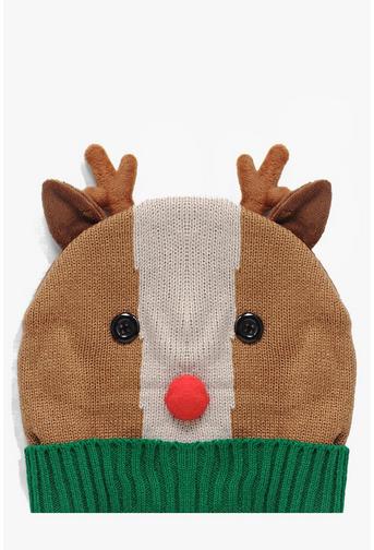 Natalia Christmas Reindeer Beanie Hat