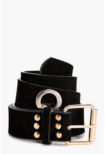 Alyssa Suedette Boyfriend Eyelet Belt