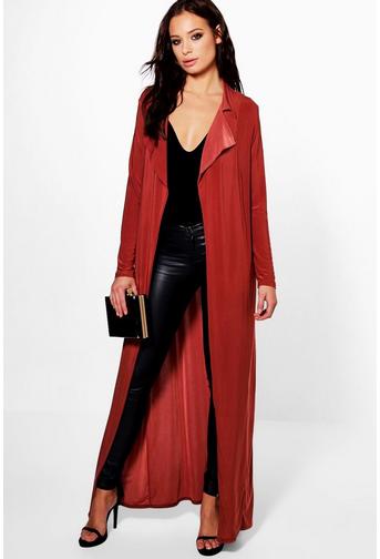 Eve Slinky Maxi Duster Trench