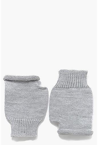 Macy Fingerless Soft Knit Mittens