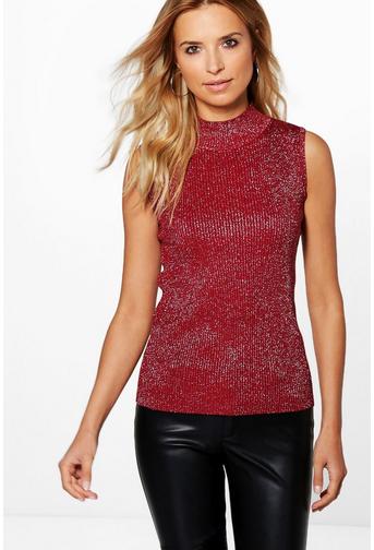 Grace Metallic Rib Knit Tank