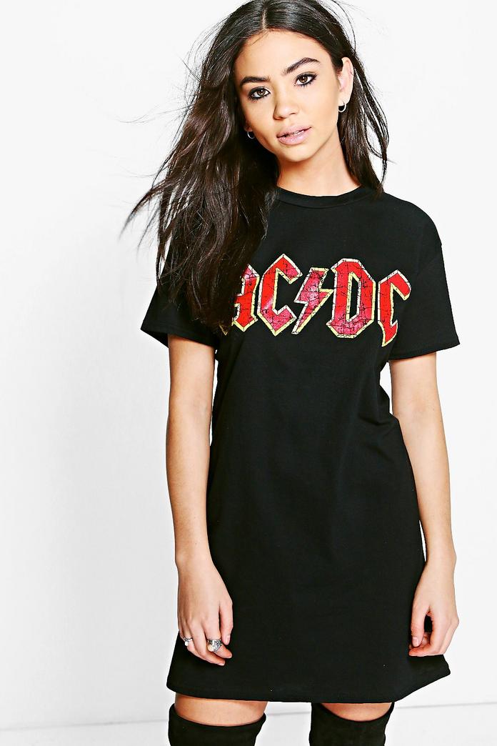 acdc tshirt dress