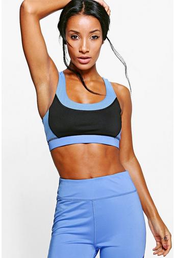 Molly Fit Mesh Panel Sports Bra