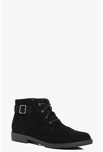 Olivia Lace Up Chelsea Boots