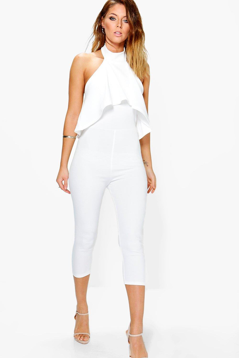 boohoo red jumpsuit