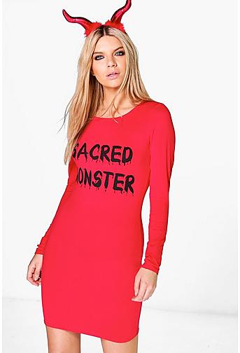 Vi Halloween Sacred Monster Bodycon Dress