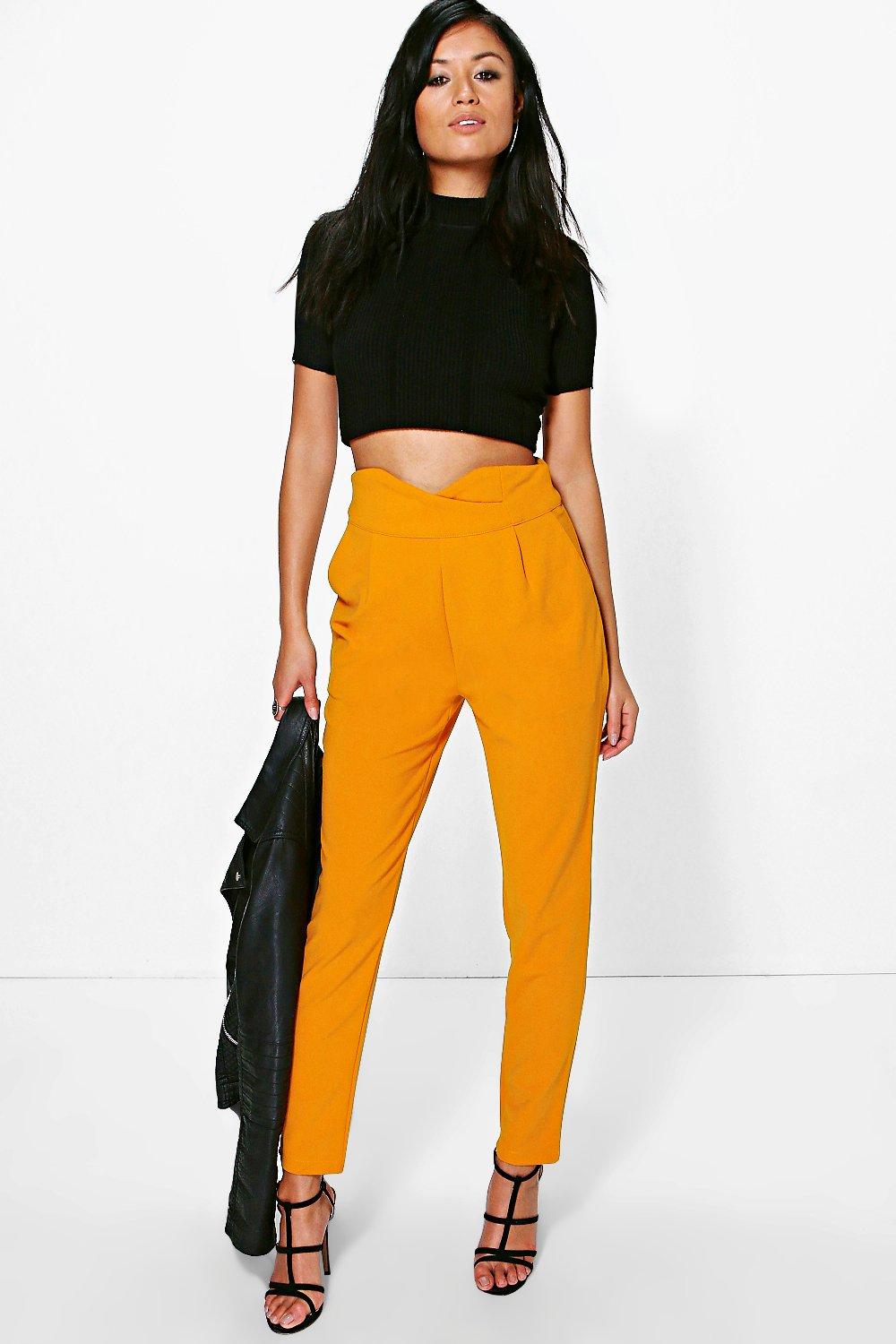 high waisted tailored pants