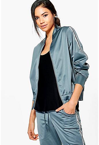 Holly Fit Sports Luxe Bomber Jacket