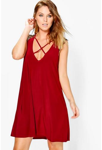Eliana Strappy Lace Detail Shift Dress