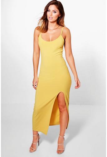 Emmaline Strappy Thigh Split Midaxi Dress