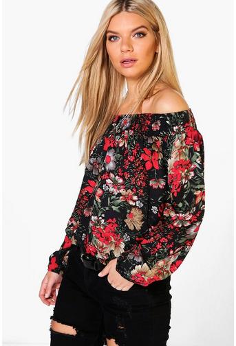 Isabella Printed Gypsy Top