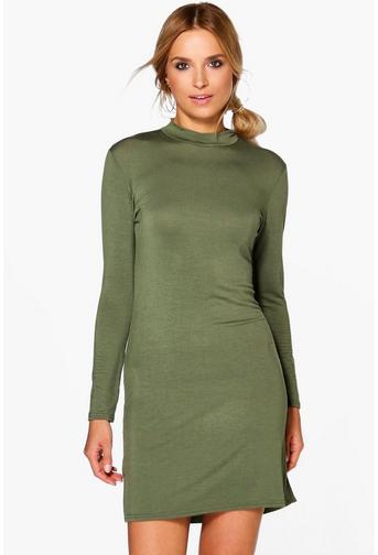Lizeth Turtle Neck Split Side Bodycon Dress