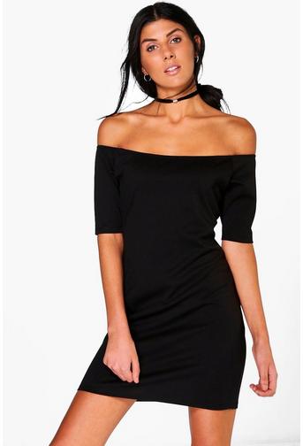 Monica Bardot Bodycon Dress