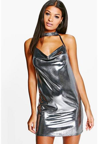 Marlin Choker Strappy Slinky Bodycon Dress