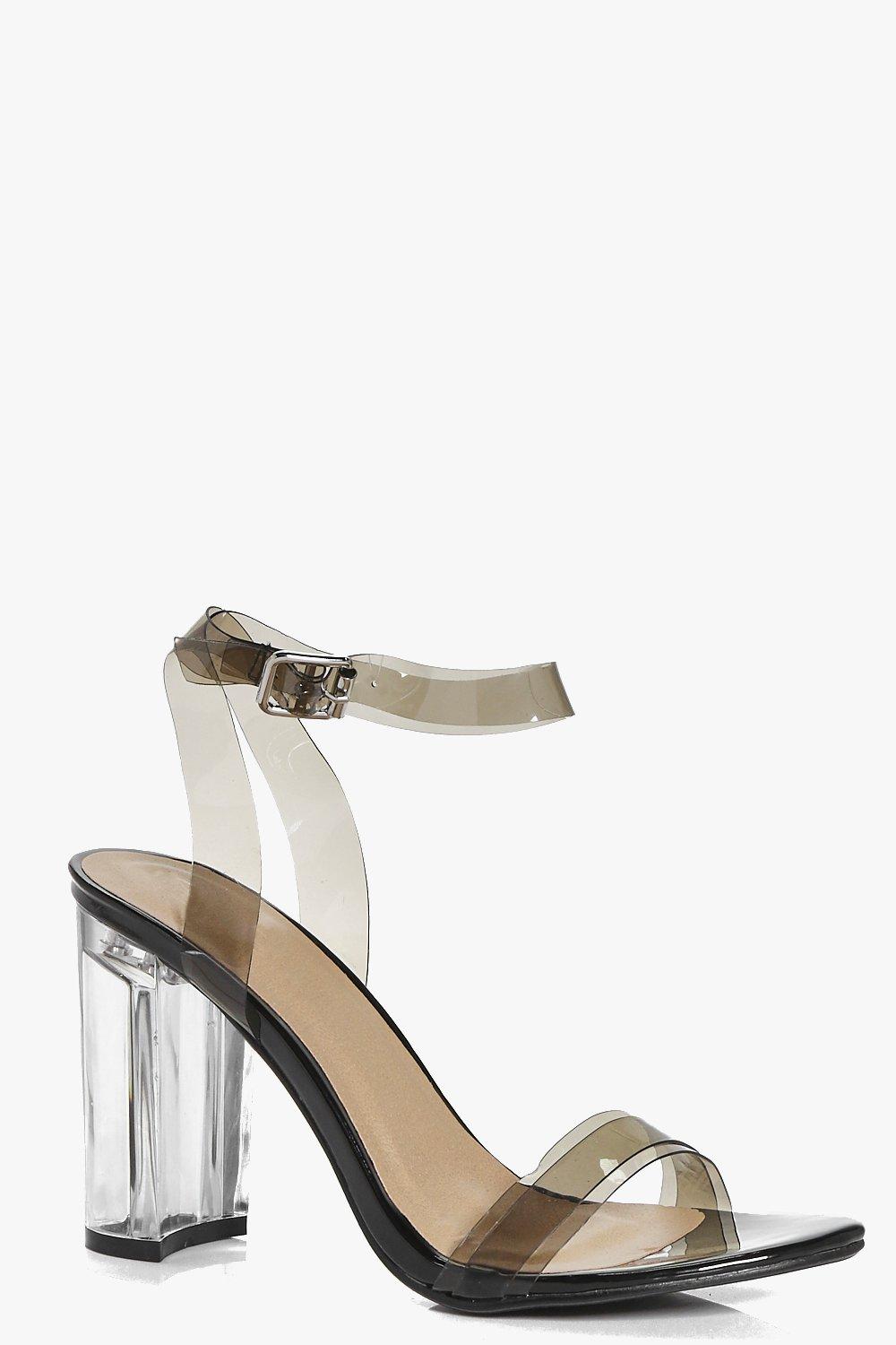 low block heel two parts