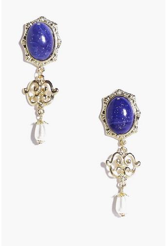 Louise Pearl and Stone Embellished Earrings