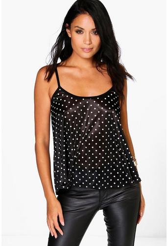 Maria Slinky Spot Print Cami