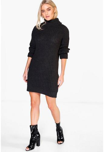 Tillie Chunky Roll Neck Jumper Dress