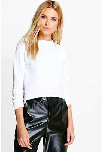 Kelly Panelled Crop Sweat