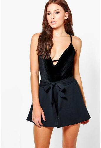 Kate Bow Tie Double Layer Shorts